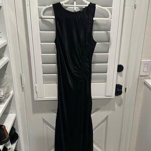 Rails long silk dress